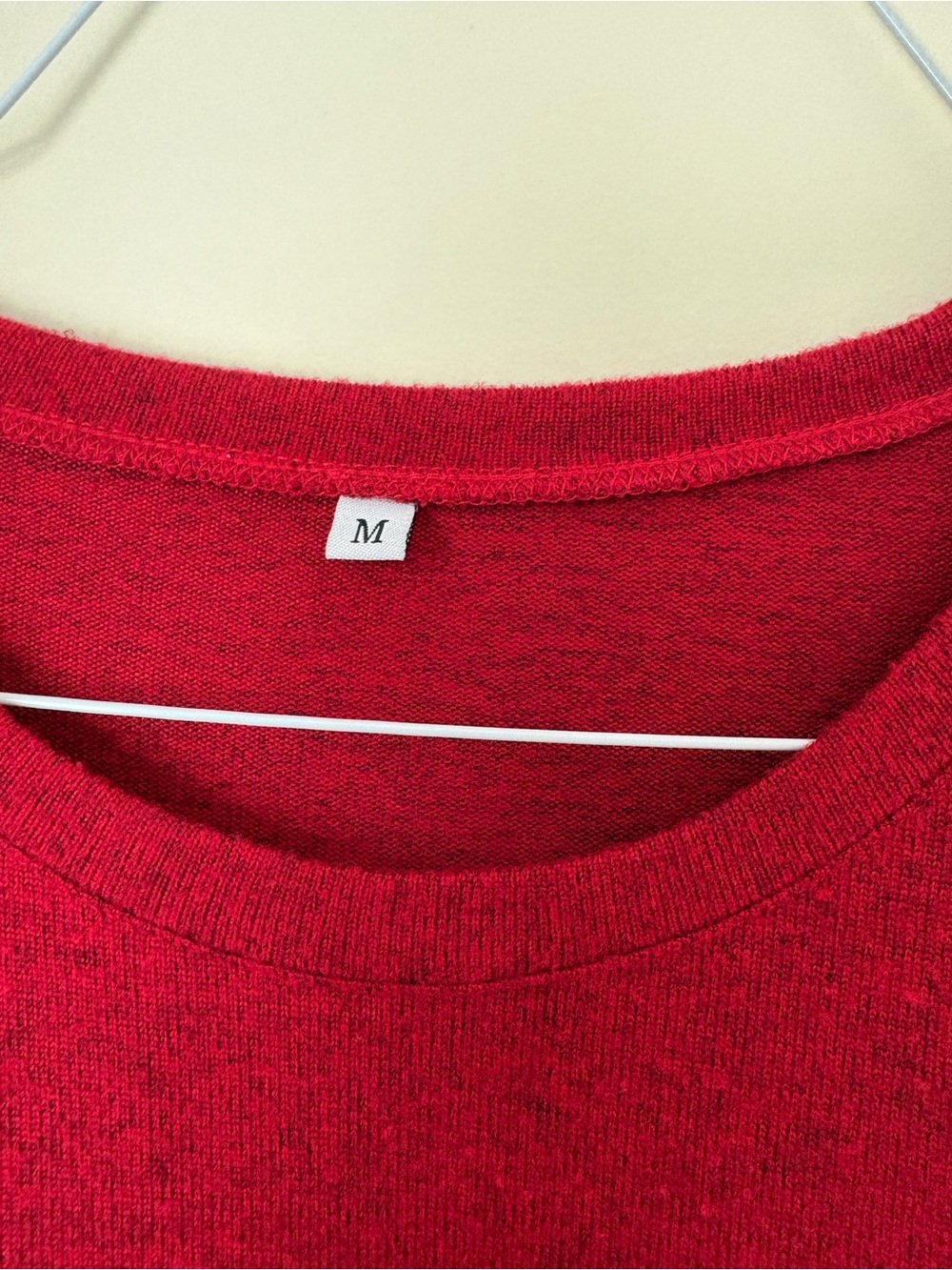 Red Button-Side Knit Dress - Picture 4 of 7